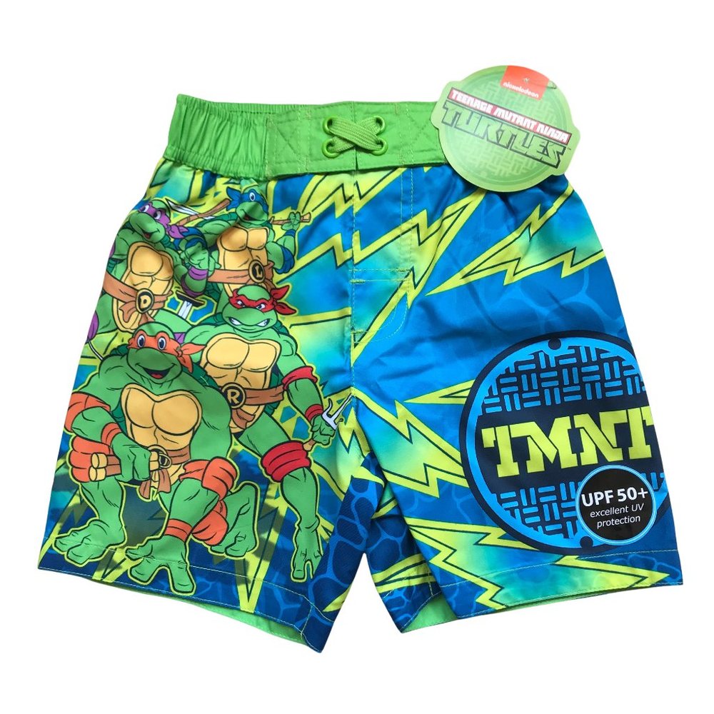 💲Teenage Mutant Ninja Turtles Toddler Boys Swim Trunks -TMNT Sewer